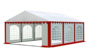 párty stan v čeveno bielej farebnej kombinácii 6m x 12m 21251-136115