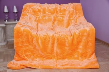 Luxusná deka v oranžovej farbe  160 x 210 cm