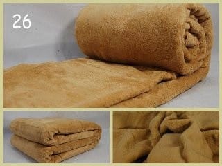 Luxusná deka z mikrovlákna 160 x 210cm svetlo hneda č.26 Šírka: 160 cm | Dĺžka: 210 cm 1980-3871