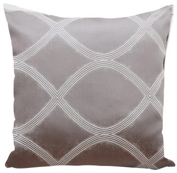 Luxusná sivá obliečka na vankúš s bielymi čiarami 45x45 cm 22312-139392