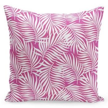 Moderná rúžová obliečka s bielym vzorom 40 x 40 cm 22649-140287