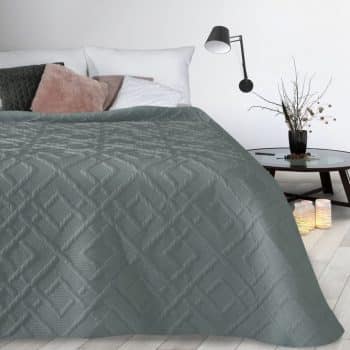 Moderný prehoz so vzorom v tmavošedej farbe Šírka: 170 cm | Dĺžka: 210 cm 33790-164835