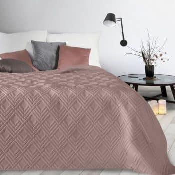 Moderný prehoz staroružovej farby so vzorom Šírka: 220 cm | Dĺžka: 240 cm 34017-165328