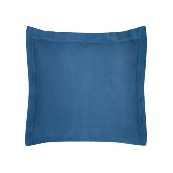 Navy blue jednofarebná dekoračná obliečka na vankúš 50x70 cm Modrá 39034-183060