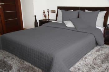 Obojstranný tmavošedý prehoz Šírka: 170 cm | Dĺžka: 210 cm 27655-153268