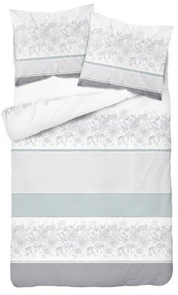 Pohodlné obliečky z bavlny v bielo sivej mätovej farbe 70x80 cm 25274-149357