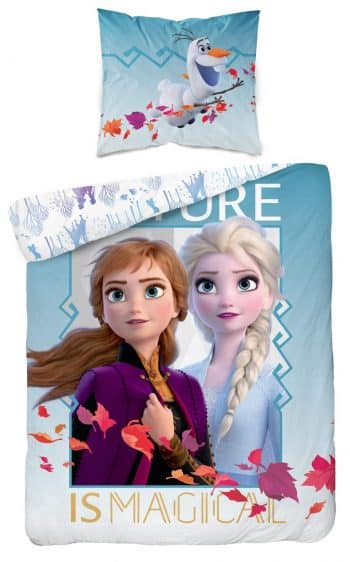 Posteľné obliečky Ľadové kráľovstvo FROZEN 2 časti: 1ks 160 cmx200 + 1ks 70 cmx80 Tyrkysová 140x200 cm 23978-143521