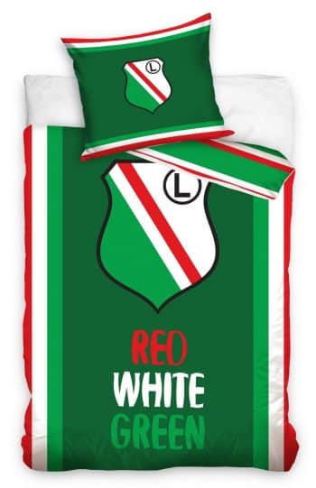 Posteľné obliečky Legia 2 časti: 1ks 140 cmx200 + 1ks 70 cmx80 Zelená 140x200 cm 23597-142873