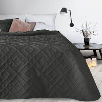 Prehoz so vzorom v čiernej farbe Šírka: 200 cm | Dĺžka: 220 cm 35588-170816