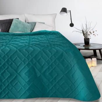 Prehoz so vzorom v tyrkysovej farbe Šírka: 200 cm | Dĺžka: 220 cm 35587-170814