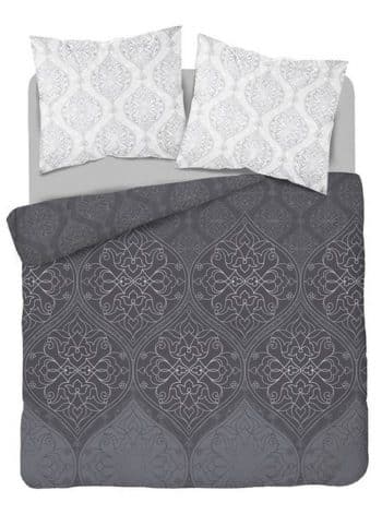 Šedé posteľné obliečky s moderným ornamentom 3 časti: 1ks 160 cmx200 + 2ks 70 cmx80 Sivá 70 x 80 cm 38994-182914