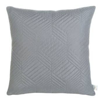 Sivá dekoračná obliečka na vankúš s geometrickým prešívaním 40x40 cm Sivá 35365-168702
