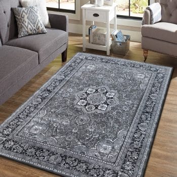 Sivý koberec s ornamentmi mandala 25350-149487