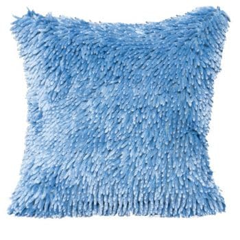 Strapcová obliečka na vankúš bledomodrej farby 40x40 cm Modrá 30822-159957