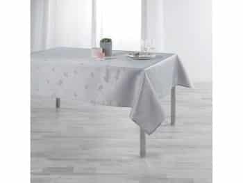 Štýlový sivý obrus s lesklou potlačou z kolekcie OPHELIE 140 x 250 cm 39445 Sivá