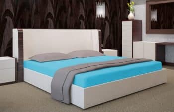 Tyrkysové prestieradlo na posteľ s gumičkou 7512-20386 Tyrkysová  200 cm x  220 cm