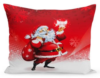 Vianočná obliečka na vankúš Santa a darčeky 70 x 80 cm  70 x 80cm Červená 34742-171767