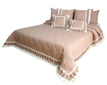 Vintage staroružový prehoz na posteľ v romantickom štýle Šírka: 200 cm | Dĺžka: 220 cm 27651-153254