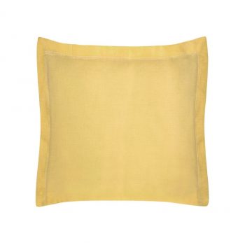 Žltá jednofarebná bavlnená obliečka na vankúš 40x40 cm Žltá 39036-183065