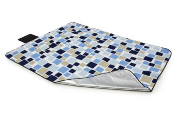 Farebné piknikové deky s motívom modrých kociek 10317-28425  200 x 220 cm Moderný Modrá
