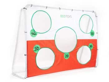 Futbalová bránka so stenou DS58019 + MATA_MLS Biela 215 x 76 x 153 cm