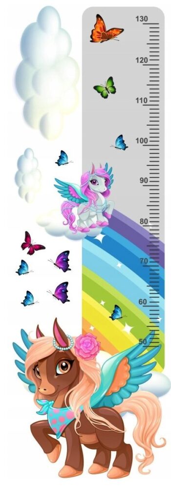 Krásna rozprávková nálepka na stenu pravítko my little pony 40 x 120 cm 46233