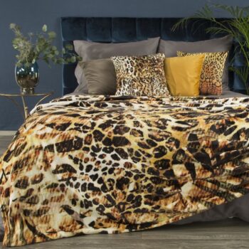 Luxusná designérska deka s efektívnym zvieracím zvorom  150 x 200 cm 45157-210010 Hnedá