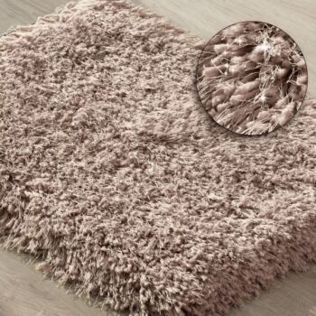 Pohodlný ružový shaggy koberec Šírka: 50 cm | Dĺžka: 70 cm 44474-208057