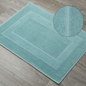Vzorovaná bavlnená kúpeľňová predložka v mätovej farbe  60 x 90 cm 44532-208241 Zelená