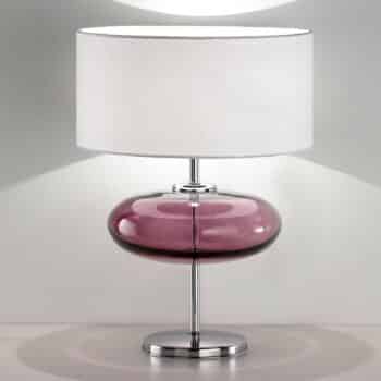 Stolná lampa Show Elisse 62cm prvok zo skla ružový - Image 3