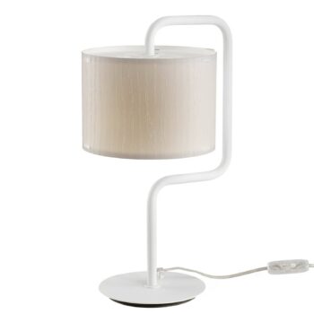 Stolná lampa Morfeo tienidlo na lampu plast krém - Image 2
