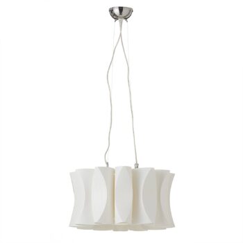 Závesná lampa Virus s dreveným dekorom biely jaseň - Image 2