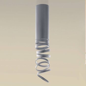 Stropné svietidlo Artemide Decomposé, sivé