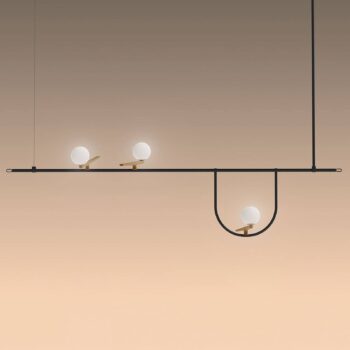 Artemide Yanzi 1 závesné LED svetlo 3-pl. push dim