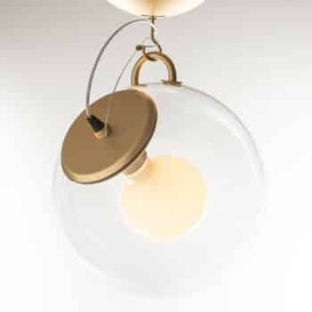 Sklenené stropné svietidlo Artemide Miconos mosadz - Image 2