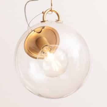 Sklenená závesná lampa Artemide Miconos mosadz - Image 5