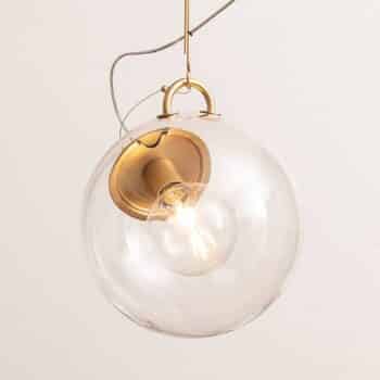 Sklenená závesná lampa Artemide Miconos mosadz - Image 4