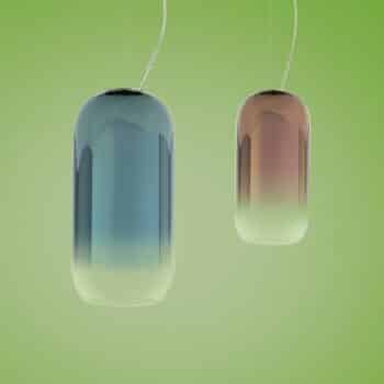 Artemide Gople závesná lampa modrá/strieborná - Image 2