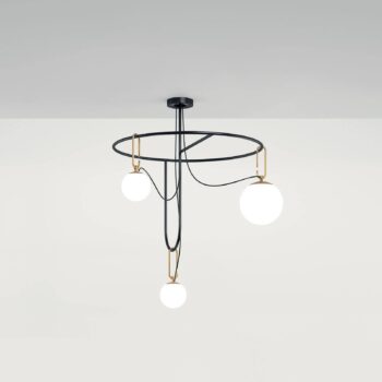 Artemide nh S4 sklenená závesná lampa, 3-plameňová - Image 2