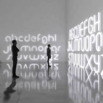 Artemide Alphabet of Light veľké písmeno stenu V - Image 2
