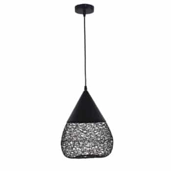 Závesná lampa Maroc z ocele, čierna - Image 2
