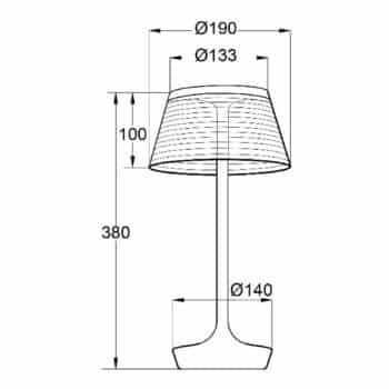 Aluminor La Petite Lampe stolná LED lampa, sivá - Image 2