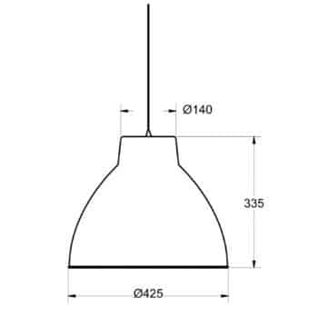 Aluminor S2089 závesná lampa v priemyselnom štýle