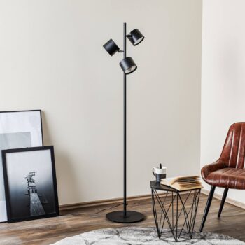 Stojaca lampa 1047, troj-plameňová, čierna - Image 2