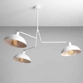 Závesná lampa 1036, troj-plameňová, biela - Image 2