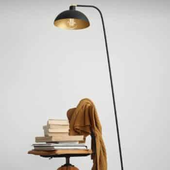Stojaca lampa 1036, jedno-plameňová, čierno-zlatá - Image 2