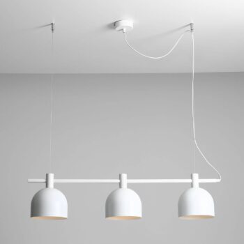 Závesná lampa 976, troj-plameňová, biela - Image 2
