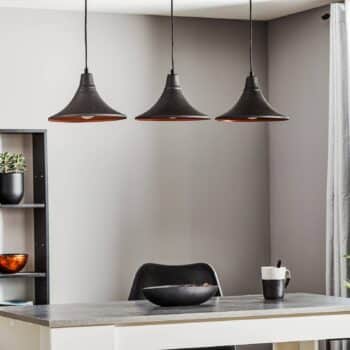 Závesná lampa 785, 3-plameňová, grafit/meď - Image 2