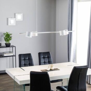 Závesná lampa Bot, biela, 4-plameňová - Image 2