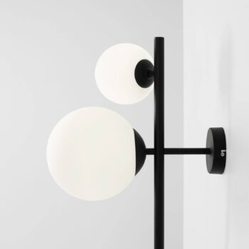Nástenné svietidlo Dione, 3-plameňové, čierne - Image 2